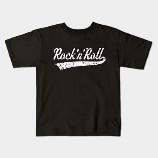 Rock 'n' Roll Vintage White Kids T-Shirt